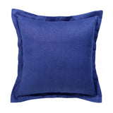 20" X 20" Navy Linen Zippered Pillow