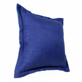 20" X 20" Navy Linen Zippered Pillow