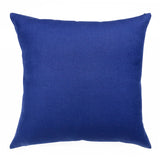 20" X 20" Navy Linen Zippered Pillow