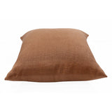 20" X 20" Brown Linen Zippered Pillow