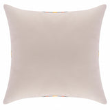 20" X 20" Rust And Off-White 100% Cotton Geometric Zippered Pillow