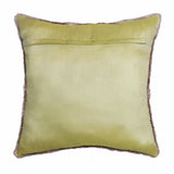 20" X 20" Yellow And Green Polyester Tropical Zippered Pillow