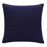 20" X 20" Cobalt Blue And Navy 100% Cotton Abstract Zippered Pillow