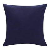 20" X 20" Cobalt Blue And Navy 100% Cotton Abstract Zippered Pillow