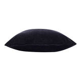 20" X 20" Black 100% Cotton Zippered Pillow