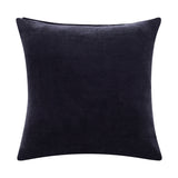 20" X 20" Black 100% Cotton Zippered Pillow