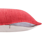 20" X 20" Coral Linen Zippered Pillow