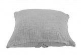 20" X 20" Gray 100% Cotton Diamond Zippered Pillow