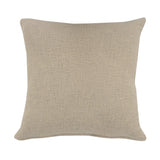 26" X 26" Ivory 100% Cotton Zippered Pillow