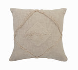 20" X 20" Birch 100% Cotton Geometric Zippered Pillow