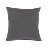 20" X 20" Dark Gray 100% Cotton Geometric Zippered Pillow