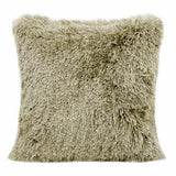 20" X 20" Taupe Polyester Zippered Pillow