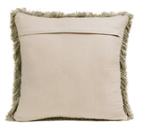 20" X 20" Taupe Polyester Zippered Pillow