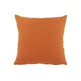 20" X 20" Orange And Dark Orange 100% Cotton Diamond Zippered Pillow