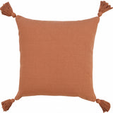 20" X 20" Light Yellow 100% Cotton Zippered Pillow