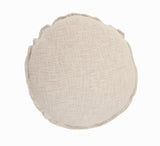 20" X 20" Round Birch Round 100% Cotton Zippered Pillow