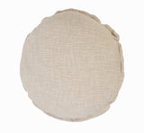 20" X 20" Round Birch Round 100% Cotton Zippered Pillow