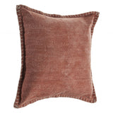 24" X 24" Clay 100% Cotton Zippered Pillow