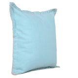 24" X 24" Twilight Blue 100% Cotton Zippered Pillow