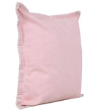 20" X 20" Light Pink 100% Cotton Zippered Pillow