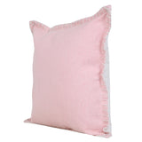 20" X 20" Light Pink 100% Cotton Zippered Pillow