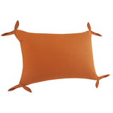 16" X 24" Burnt Orange 100% Cotton Zippered Pillow