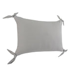 16" X 24" Light Gray 100% Cotton Zippered Pillow