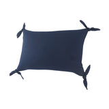 16" X 24" Navy Blue 100% Cotton Zippered Pillow