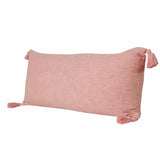 14" X 36" Light Pink 100% Cotton Zippered Pillow