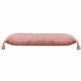 14" X 36" Light Pink 100% Cotton Zippered Pillow