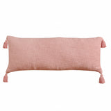 14" X 36" Light Pink 100% Cotton Zippered Pillow