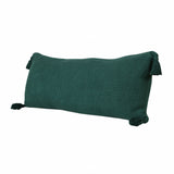 14" X 36" Emerald Green 100% Cotton Zippered Pillow