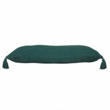 14" X 36" Emerald Green 100% Cotton Zippered Pillow