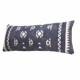 14" X 36" Light Gray 100% Cotton Zippered Pillow