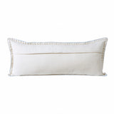 14" X 36" Light Blue 100% Cotton Zippered Pillow