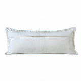 14" X 36" Bright Blue 100% Cotton Zippered Pillow