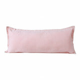 14" X 36" Light Pink 100% Cotton Zippered Pillow