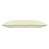 14" X 36" Light Yellow 100% Cotton Zippered Pillow