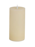 8" Beige Flameless Pillar Candle