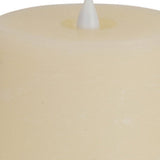 8" Beige Flameless Pillar Candle