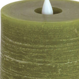 8" Beige Flameless Pillar Candle