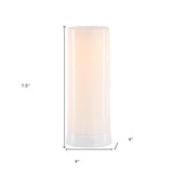 8" White Flameless Designer Candle