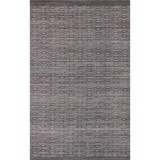 5' X 8' Charcoal And Rust Hand Loomed Area Rug