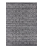 9' X 12' Charcole And Dark Grey Hand Loomed Area Rug