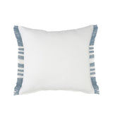 24" X 24" Blue Zippered Coastal Indoor Outdoor Throw Pillow