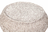 20" Beige 100% Cotton Ottoman