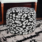 18" Gray 100% Cotton Ottoman