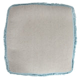 18" Cream 100% Cotton Ottoman