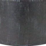 Set of Two 10" Black Metal Round Pot Planter