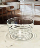 Clear Four Piece Round Swirl Acrylic Service For Four Bowl Set